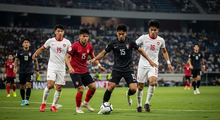 Philippines women's national football team player in AFC Asian Cup action