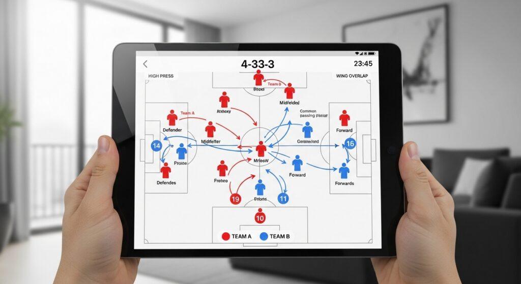 soccer formation diagram tactics
