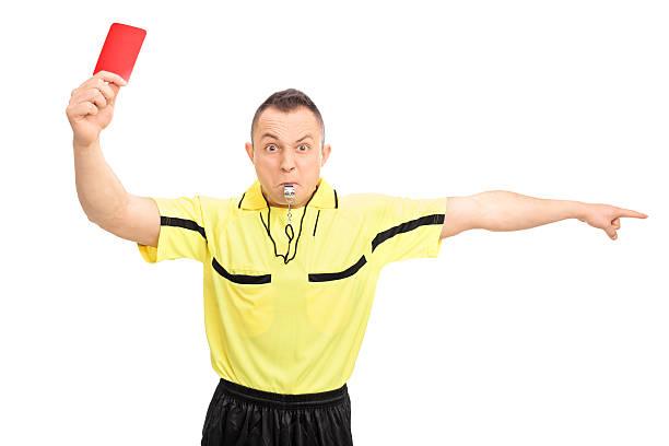 football referee red card foul situation