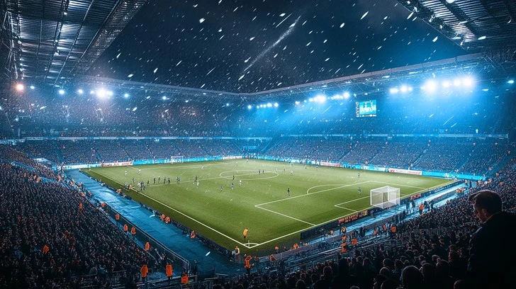 football match stadium players game