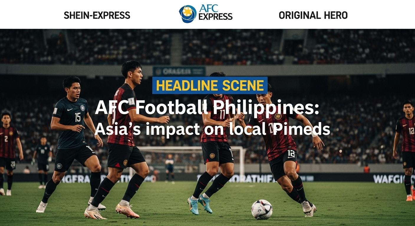 Fans and players in a Philippine stadium under AFC branding, illustrating growth in the sport.