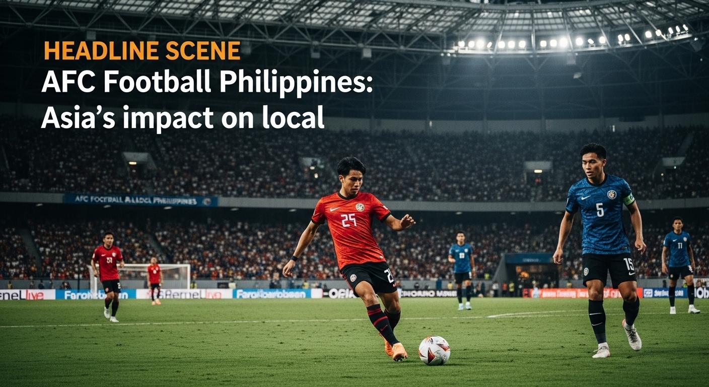 Fans and players in a Philippine stadium under AFC branding, illustrating growth in the sport.
