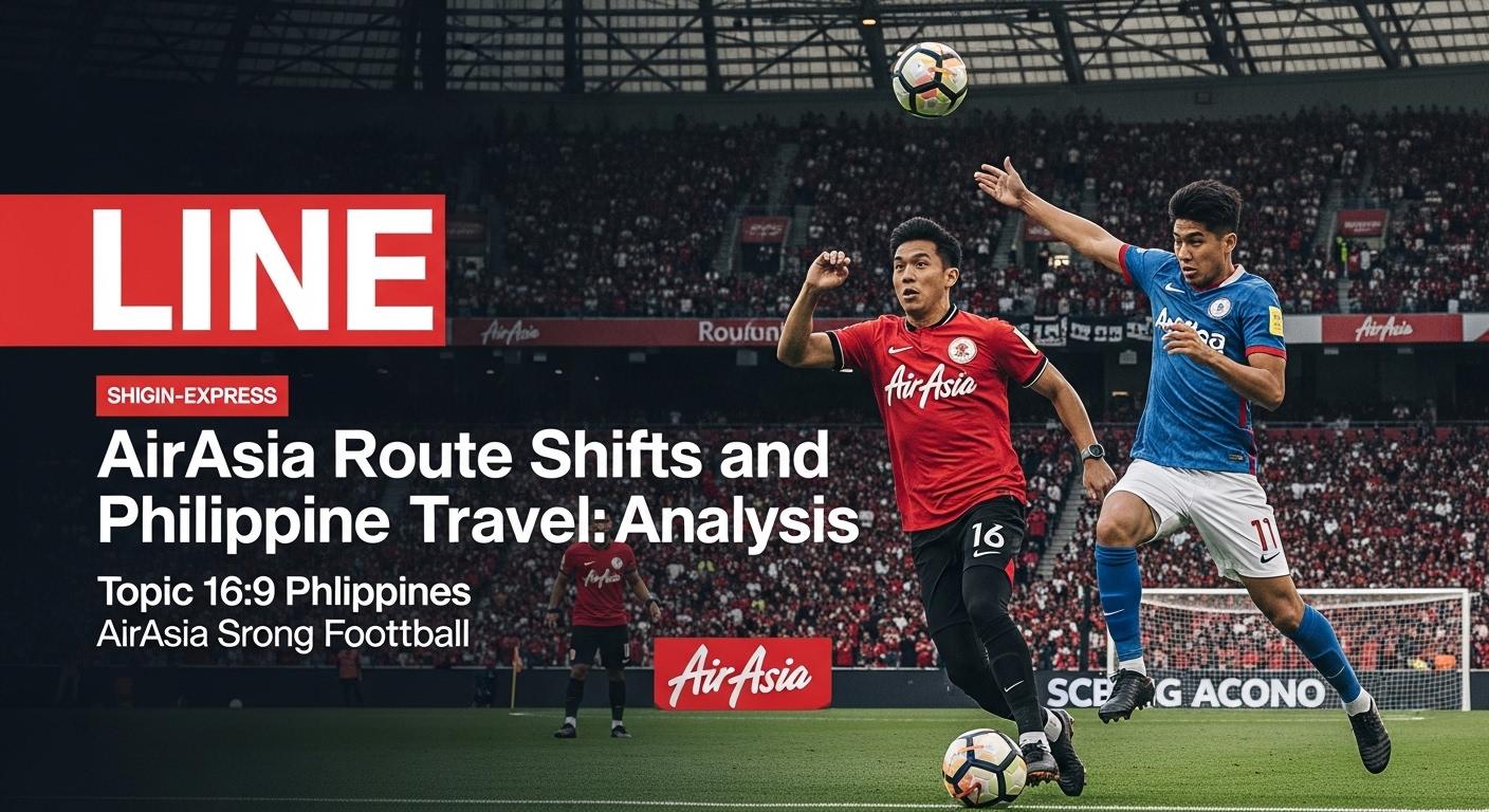 Football fans traveling to Australia with AirAsia branding in a stadium backdrop