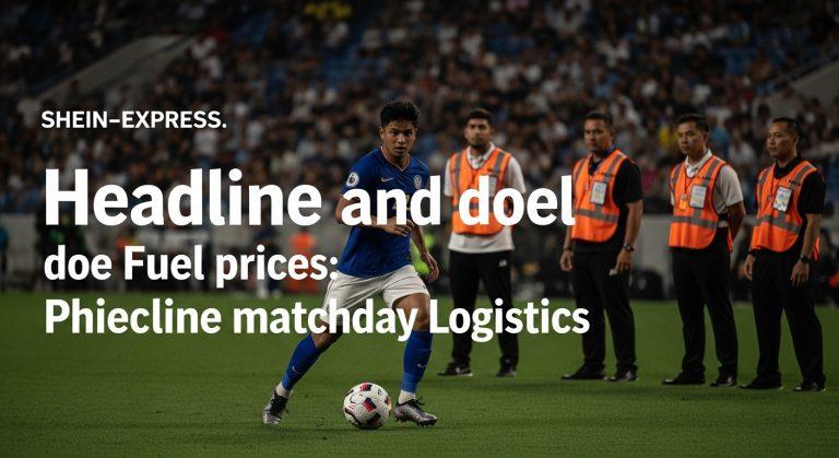 Philippine football stadium, team transport, and fuel-price context