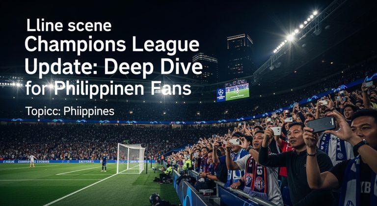 Philippine fans watching Champions League on mobile devices during a night game.