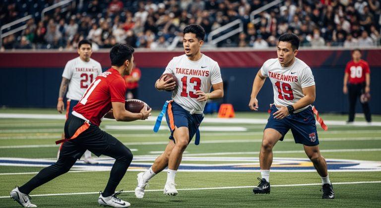 Flag football action scene in the Philippines for analysis article