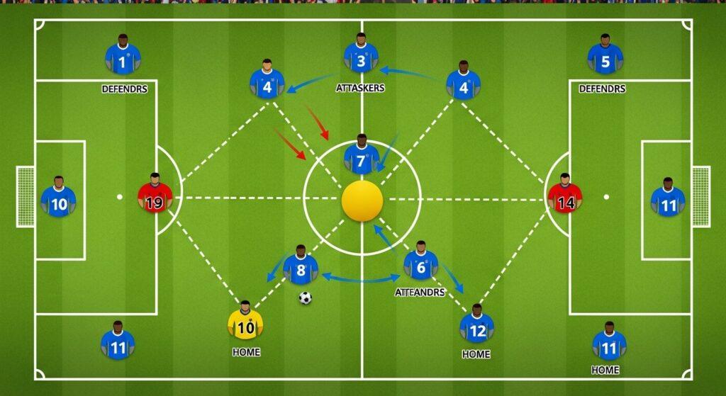 soccer formation diagram positions